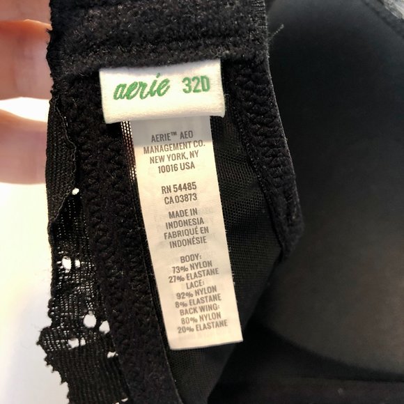 Aerie Black Lace Wireless Bra - Picture 5 of 5